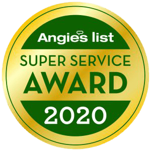 Angies list super service award 2020 logo